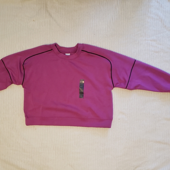 All In Motion women’s Sandwash Pickleball Crew Purple Sweatshirt L NWT - Picture 7 of 16